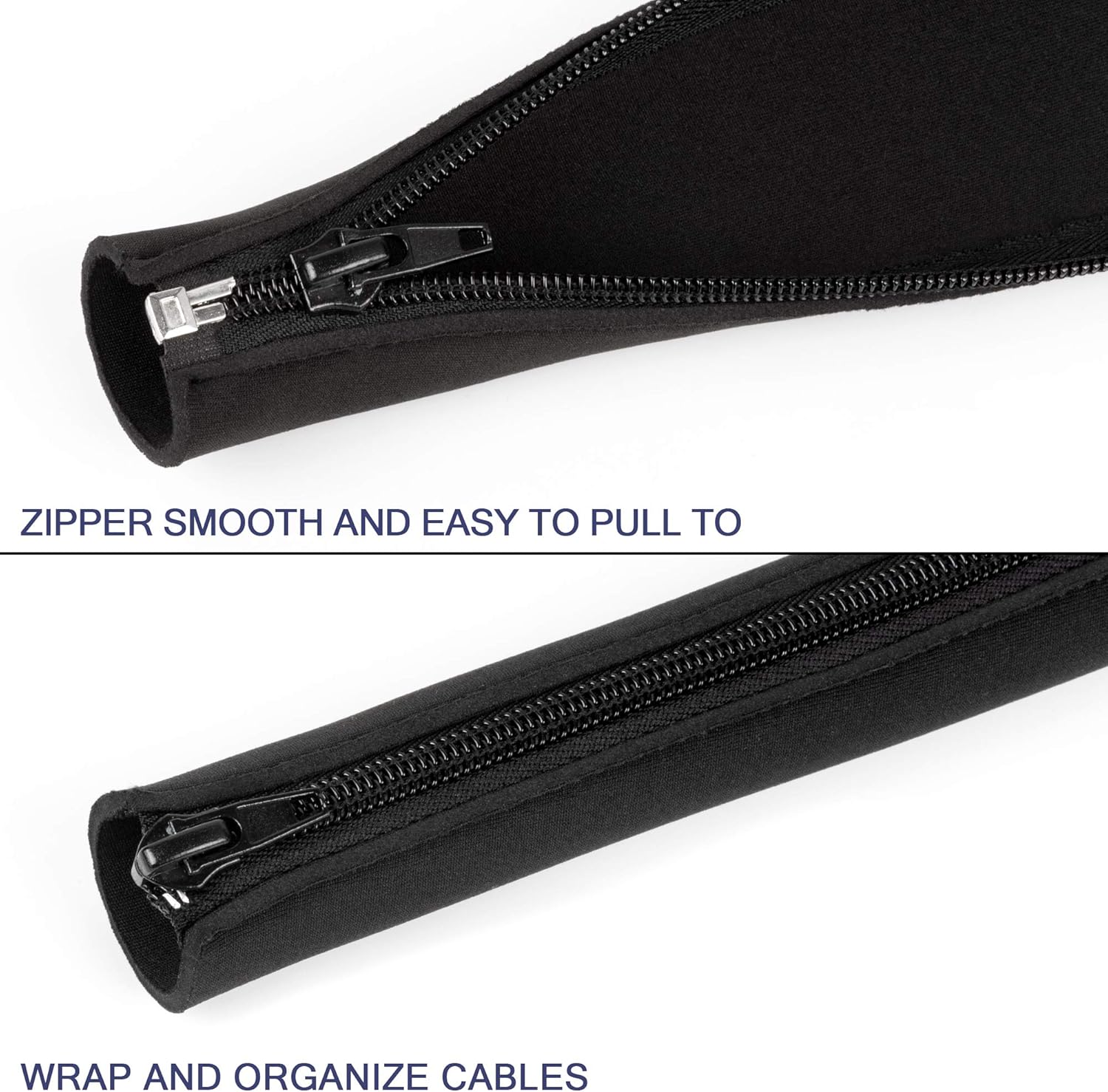 Migeec Cable Management Sleeve,4 Packs Cord Organizer & Cable Hider for TV / Computer / Home Entertainment,Black Wire Organizer and Cable Cover,20 inch: Electronics