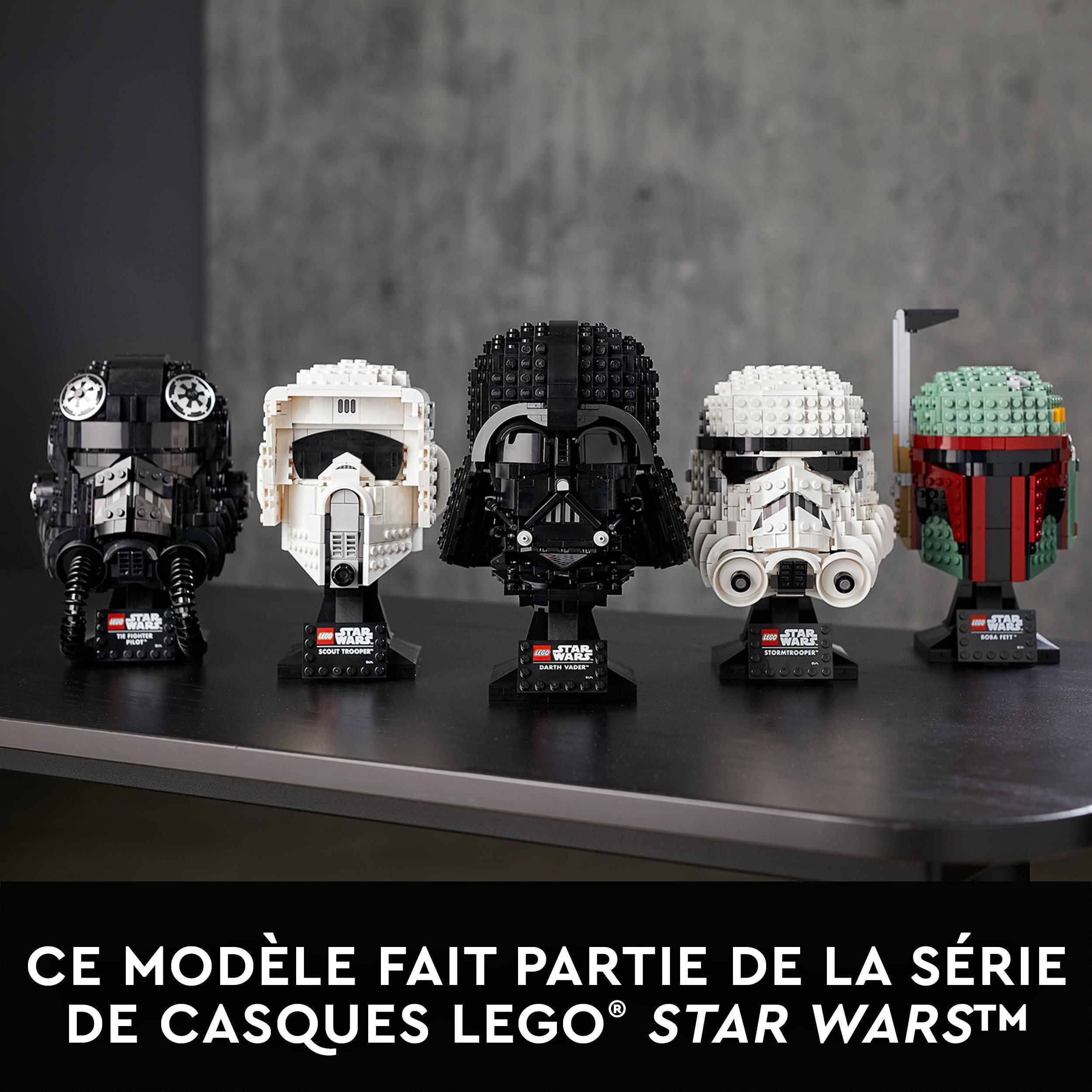LEGO Star Wars Le Casque de Dark Vador - Kit de Construction - Maquette Adulte de Collection Inspiré du Film - Objet de Décoration et Loisirs Créatifs - Idée Cadeau pour Adultes Hommes et Femmes 75304