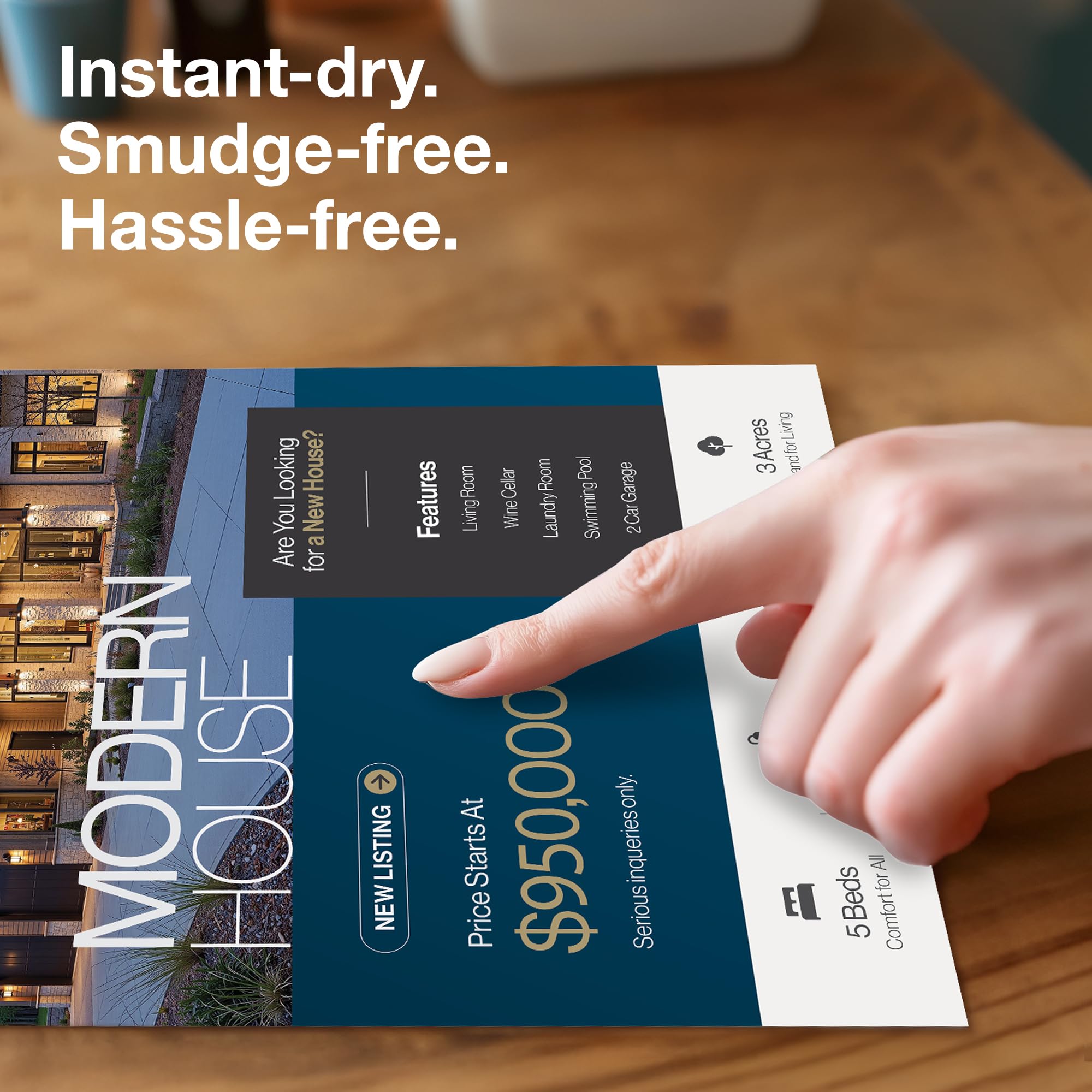 Epson Prem Present Paper Matte Dbl 50 8.5X11 | Schwerer, doppelseitiger Karton mit elegantem, mattem Finish. Funktioniert mit Tintenstrahldruckern.