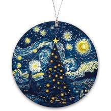 Starry Night Christmas Ornaments 2026, Star Ornament for Hanging Xmas Tree Decorations, Holiday Present Ideas, Housewarming Gift Ideas, Starry Night Gifts for Women Men, Gift Exchange, Home Decor