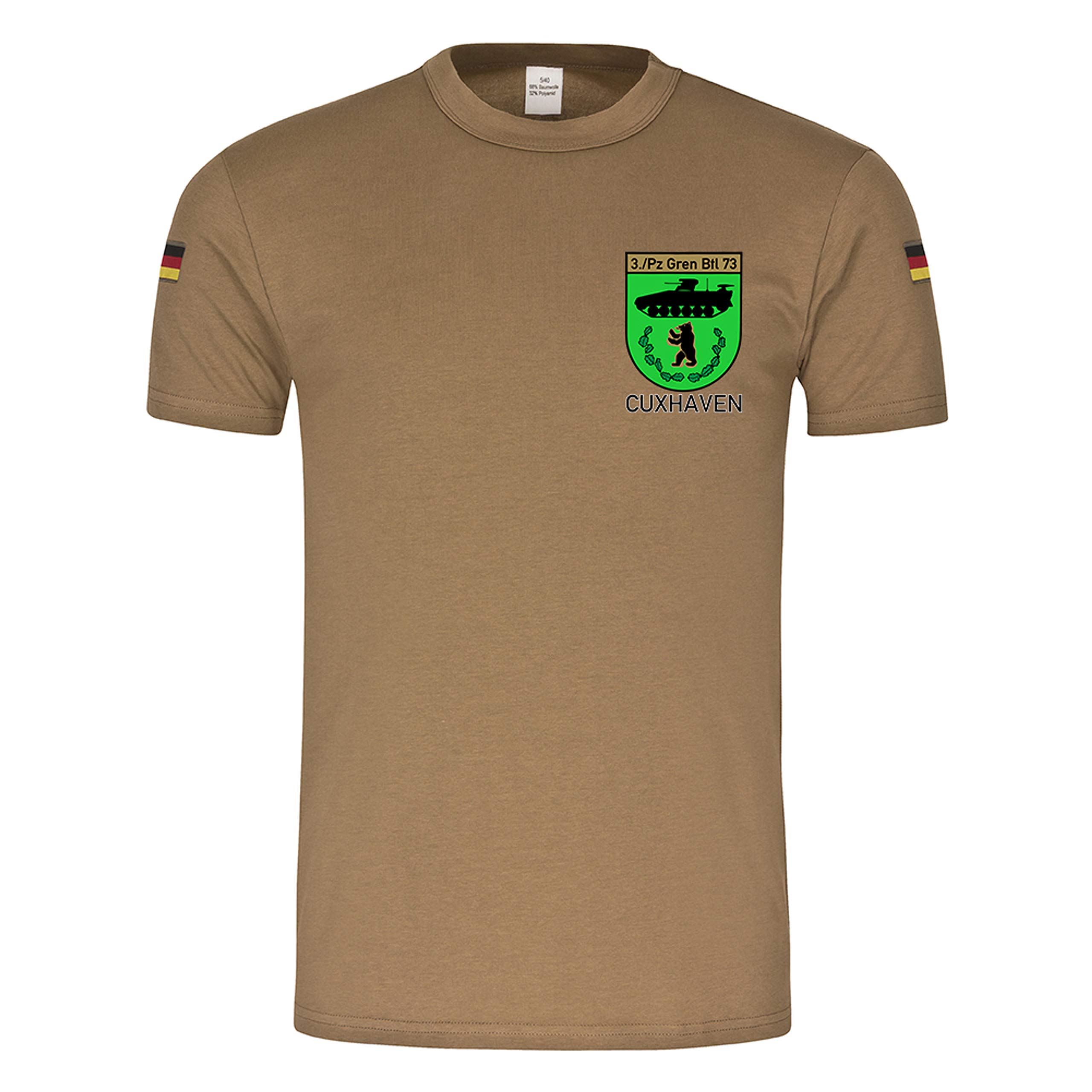 Tropenshirt Copytec 26051 BW Panzer Grenadier Bataillon 73 Vert M