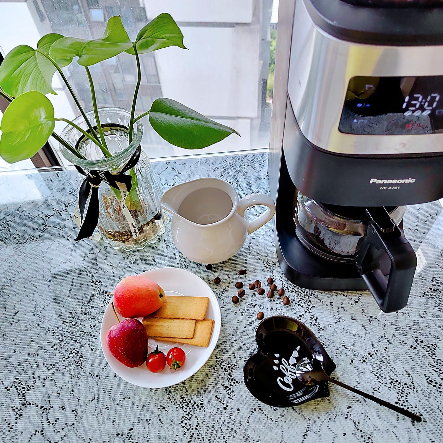 PFCTRJR Heart-Shaped Coffee Spoon Rest