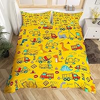 Vista 1 de Juego de ropa de cama de dinosaurio para niños, juego de ropa de cama de construcción de dinosaurios para niños, niñas, equipamiento, camiones