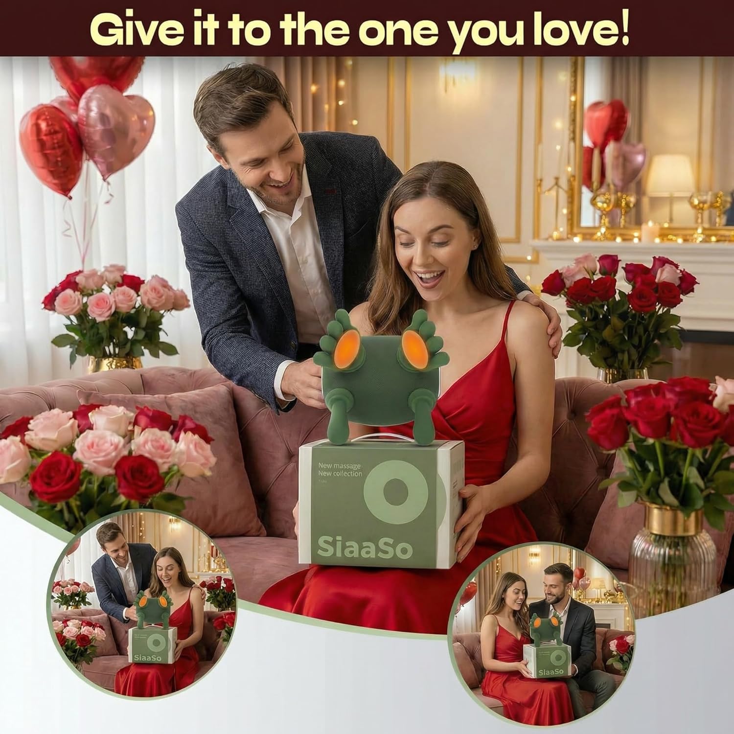 2026 Siaasoo Neck Massager with Hands-3-Level Adjustable Intensity, (Genuine OEM- Patent Pending)-Shiatsu Neck and Back Massager, Electric Deep Tissue 4D Kneading Massage, Bionic Relaxation Massager