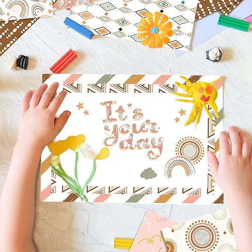 Miniatura 7 de 24 papeles estampados de doble cara de 11.8 x 11.8 pulgadas, marco de fotos de bricolaje, papel decorativo con patrón de página, paquete de papel