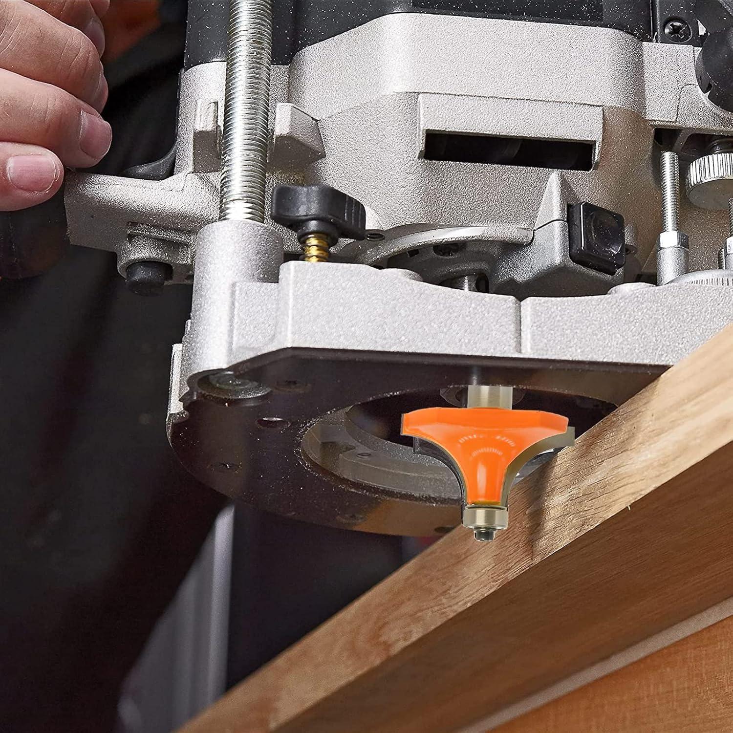 Roundover Router Bit 1/2 Inch Shank, 3/4" Radius Round Over Router Bit, Carbide Corner RoundOver Bit, Roundover Edge Forming Router Bit, for Woodworking Cutter - 