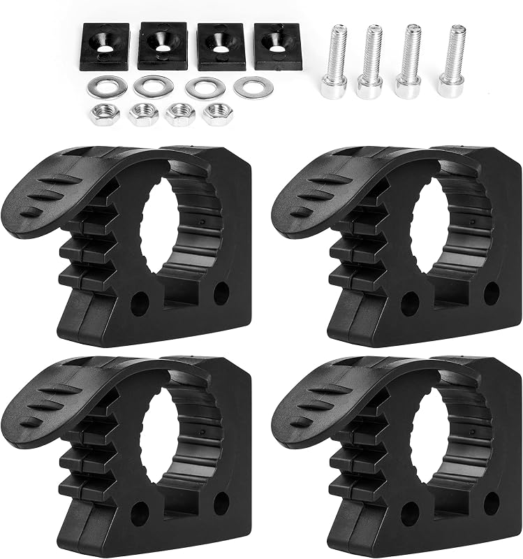 Kit com 4 Grampos de Borracha de Liberação Rápida VOHEZPT para Suportes de Ferramentas – 3,05 a 3,81 cm