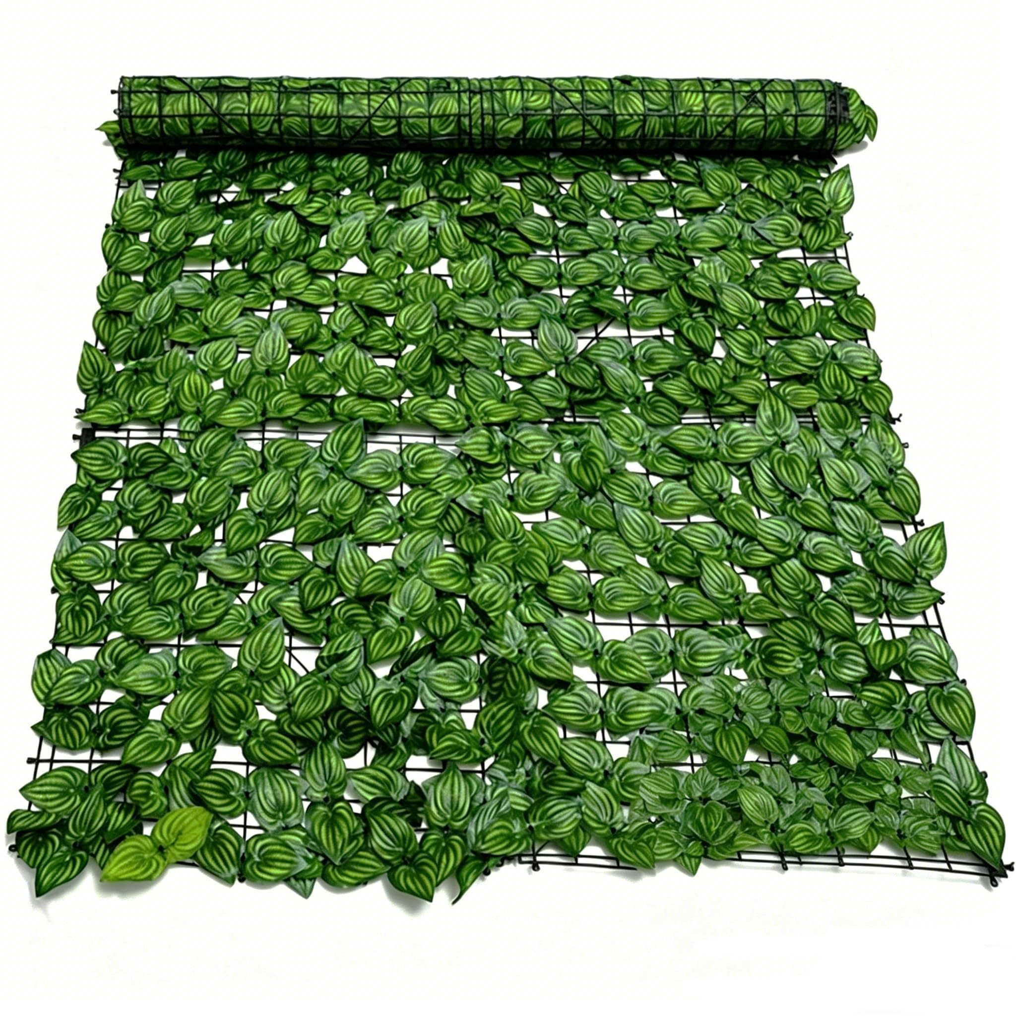 Artificial Ivy Privacy Fence Screen,0.5 * 6m Outdoor Expandable Balcony Hedges Fake Leaf,Green Fencing Roll,UV Resistant Privacy Screen for Patio, Garden, Backyard-Watermelon Leaves
