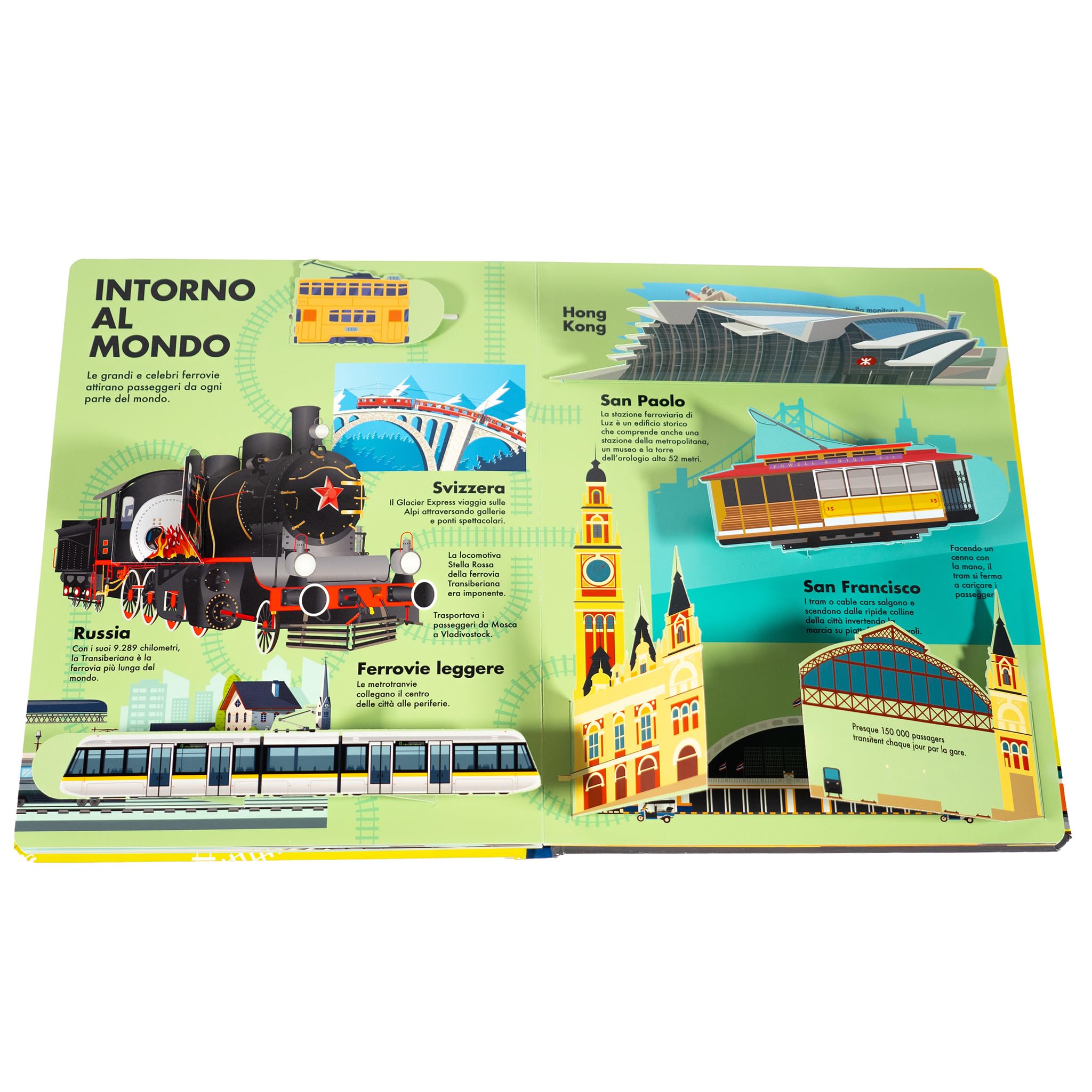 Treni. Il libro dei flip-flap. Ediz. a colori