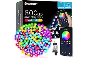 Quanquer Smart Christmas Lights for Christmas Trees (262ft 800 LEDs)