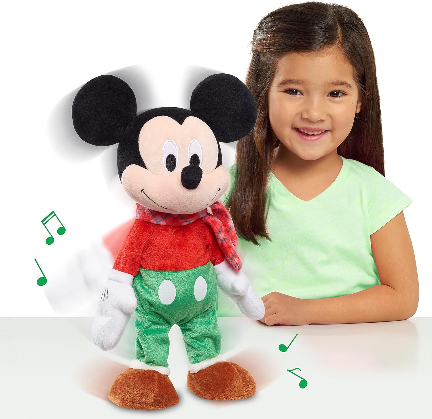 Disney Holiday 13.5-Inch Dancing Feature Plush, Mickey Mouse, by Just Play