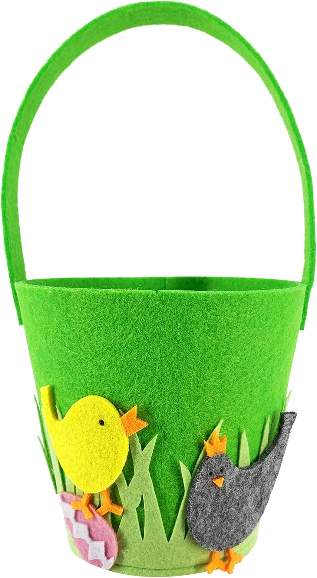 Party Magic Easter Chick Felt Basket 27cm Asst, Party Magic, 18810 PZ Vert