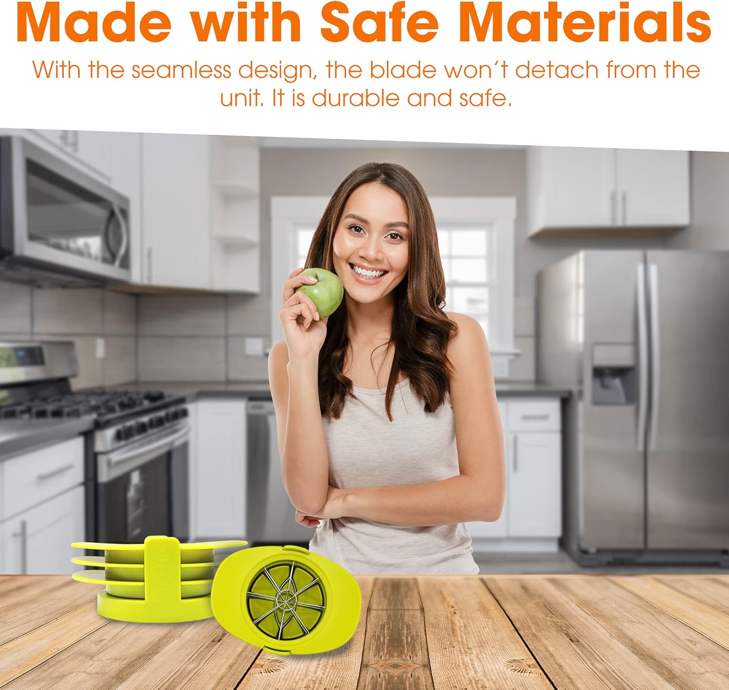 Cheer Collection Set of 3 Fruit and Vegetable Slicers, Multifunctional Apple Corer, Mango and Tomato Slicer, Time-Saving Kitchen Gadgets: Home & Kitchen