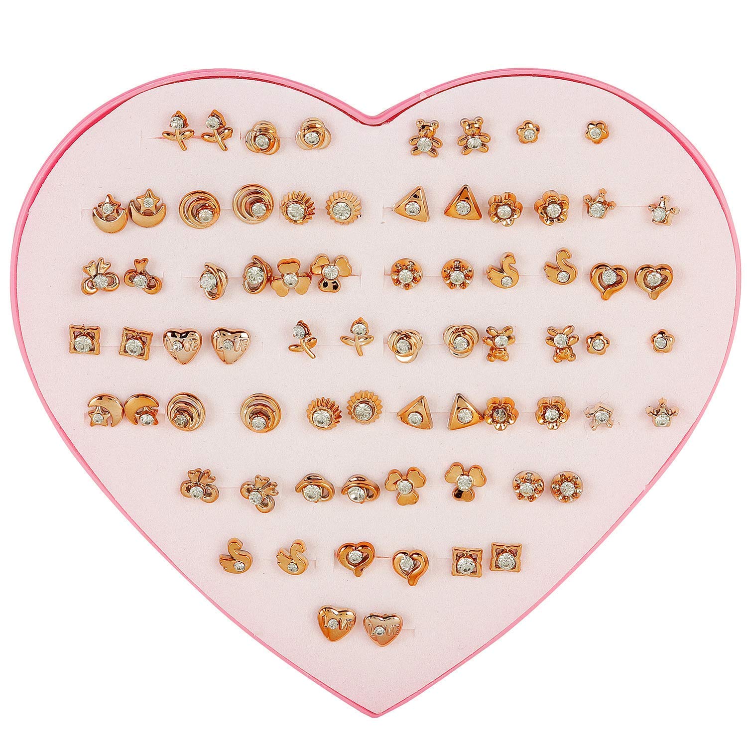 Stylish Base Metal Earrings (Combo 36 Pairs Set)