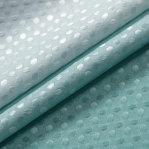 Miniatura 6 de Mrs.Naturall Cortina de ducha de playa para el baño, tejido de gofre, tela de microfibra, cortina de ducha de océano degradado para decoración de