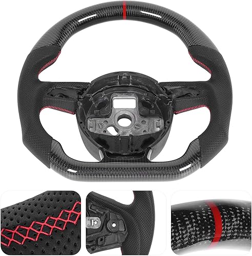 Miniatura 5 de Volante, fibra de carbono automotriz Racing Nappa Perfo ed cuero apto para GR Supra A90 2020+