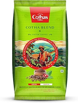 Cothas Cotha Blend Filter Coffee Powder | Roasted & Blended Signature Mix of 60% Coffee & 40% Chicory | Authentic South Indian Filter Coffee with Rich & Aromatic Flavour | 500 g Pack