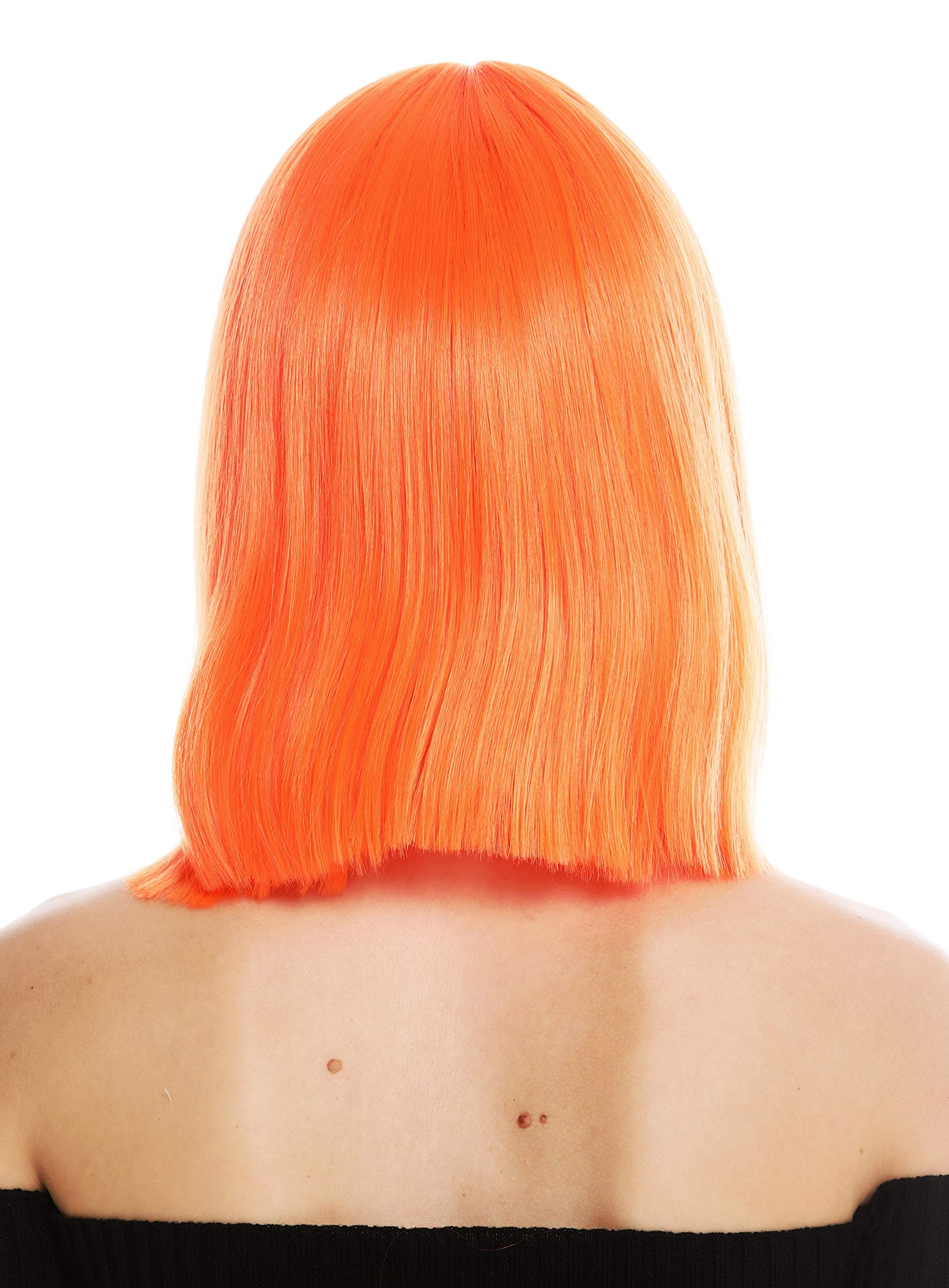 WIG ME UP - VK-10-TF2201 quality women's wig short shoulder length long bob sleek Cleopatra fringe orange - Image 4