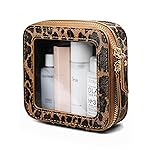Small Makeup Bag Clear Mini Pouch Cosmetic Case Travel Leopard Make Up Bag for Purse Accessories Cheetah Print Travel Clear Case for Car Essentials Women Cute Leather Little Cosmetic Pouch with Zipper