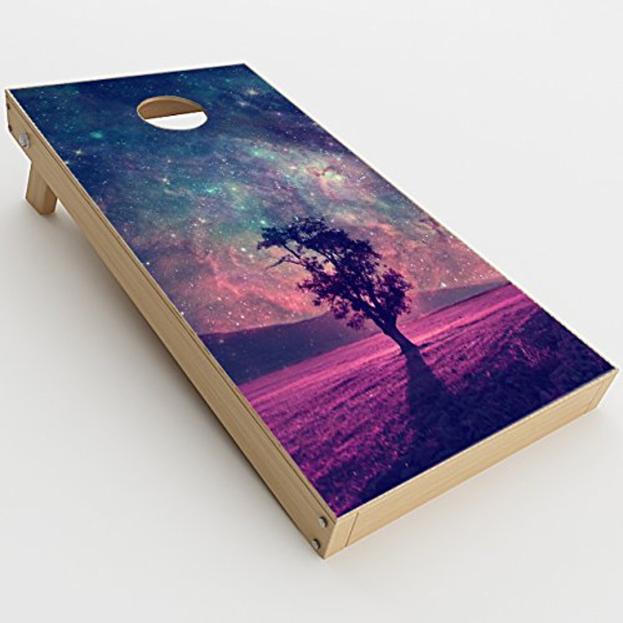 Skin Decal Vinyl Wrap for Cornhole Game Board Bag Toss/Sky Tree Stars