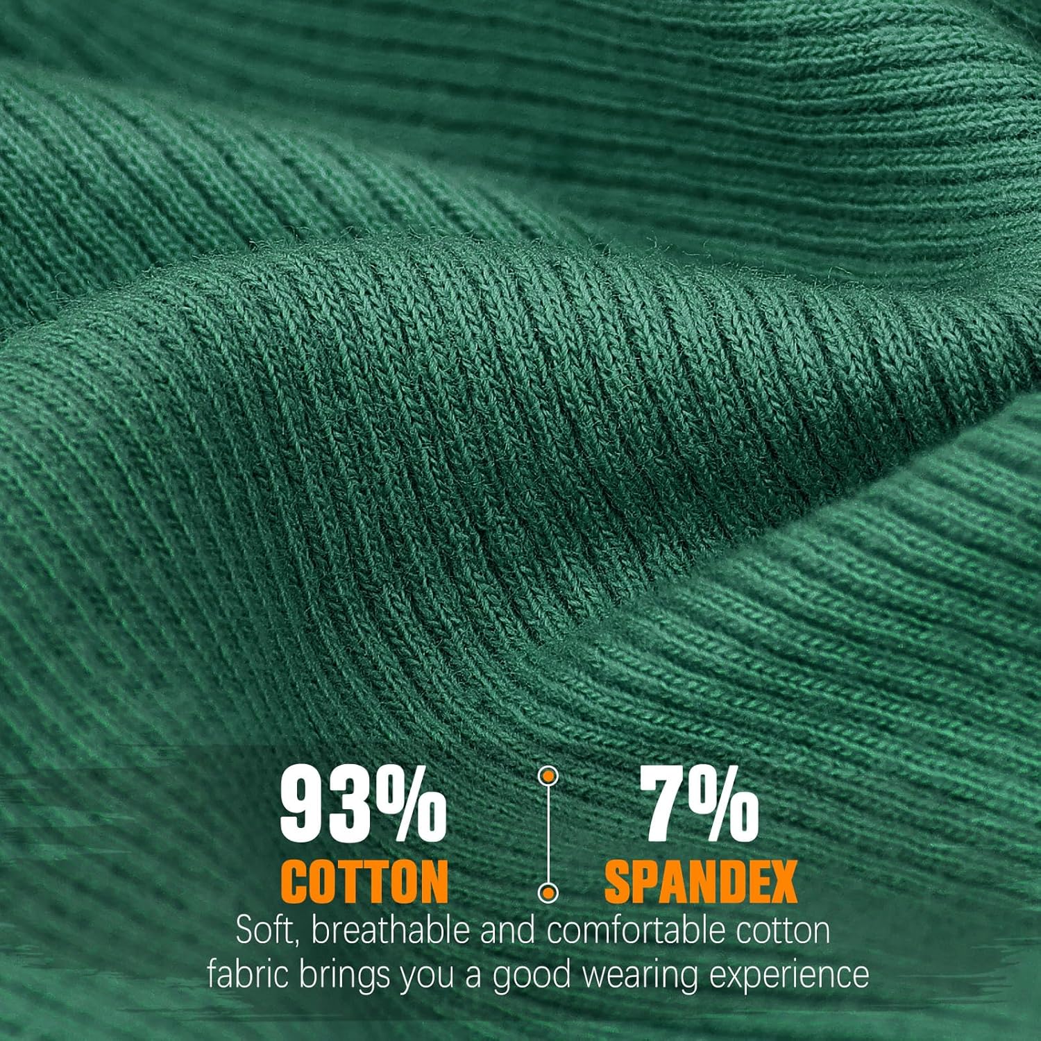 Slouchy Beanie for Women, Mens Soft Cotton Beanie Hat, Double Layer Windproof Skull Cap for All Seasons - Image 2