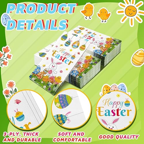 Miniatura 3 de 100 servilletas de fiesta de San Patricio servilletas de papel de 3 capas servilletas de baño de invitados de San Patricio para el hogar cena cocina