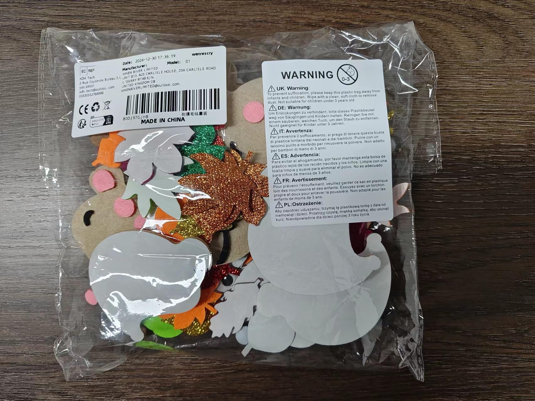 DTXYBC Kit Feltro Per Bambini - Gufo E Riccio Autunnali, 12 Kit Lavoretti Creativi Con Adesivi Diamante Per Thanksgiving