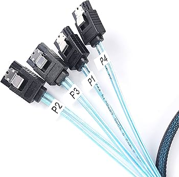 Amazon.co.jp: AdcAudx 2パック SFF-8643 - SATA: 1M SFF-8643 Mini