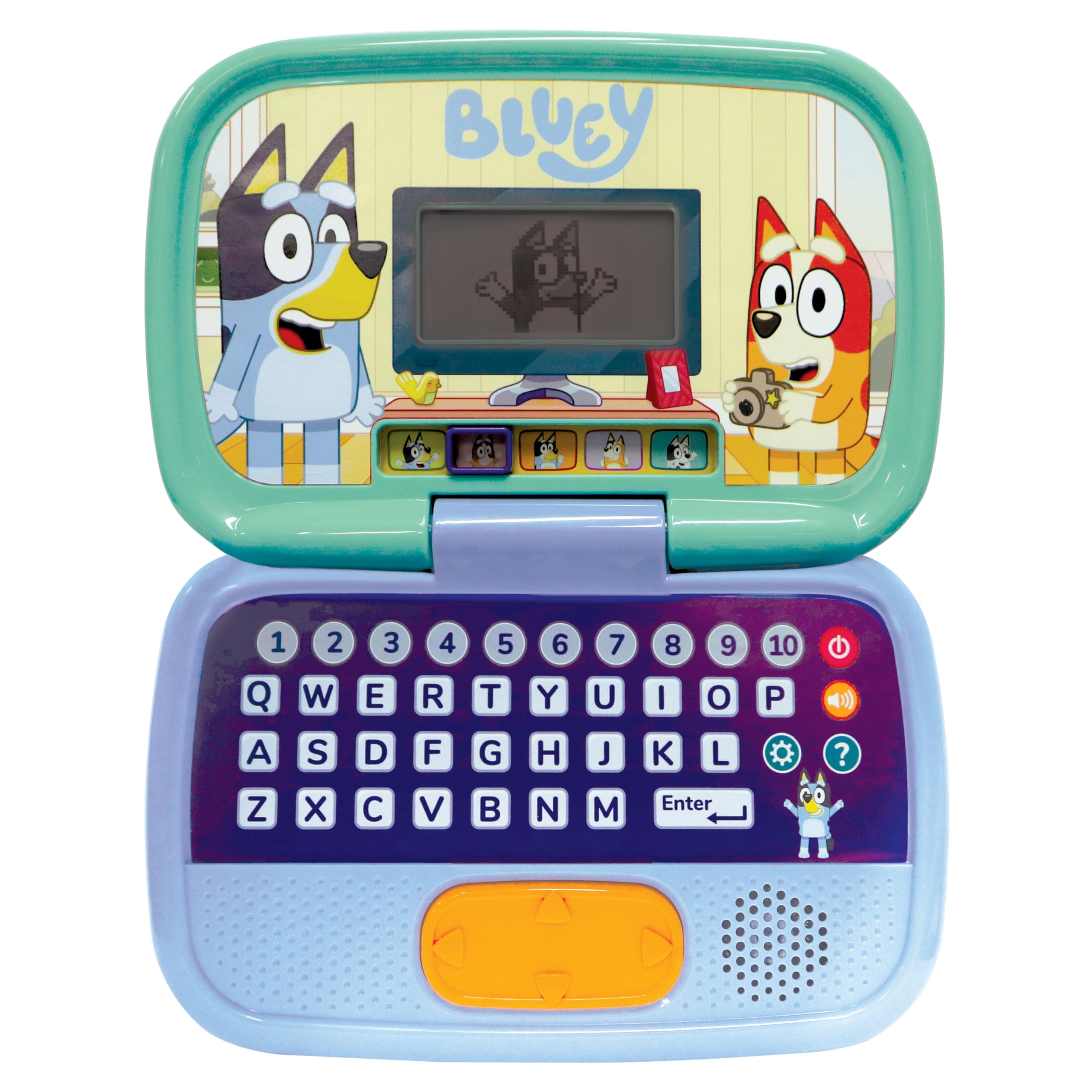 VTech - Ordenador Actividades de Bluey, Ordenador Infantil con Pantalla retroiluminada, 10 Actividades y Juegos educativos, Regalo para niños de 3 a 7 años, Contenido en Español