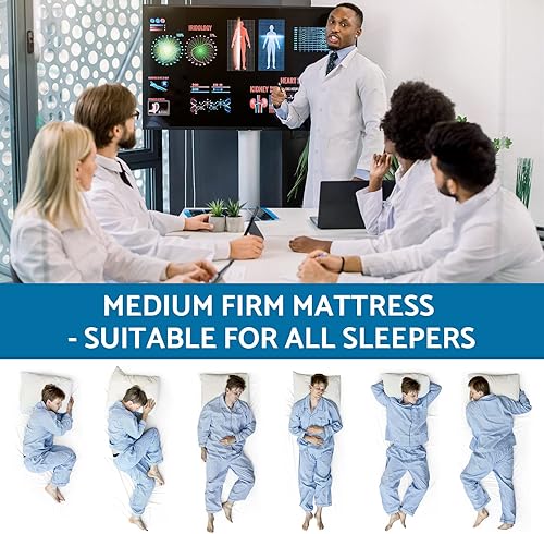 Miniatura 6 de LIFERECORD Colchón individual de espuma viscoelástica de gel de 8 pulgadas para una cama de sueño fresca en una caja, alivio de presión, colchones