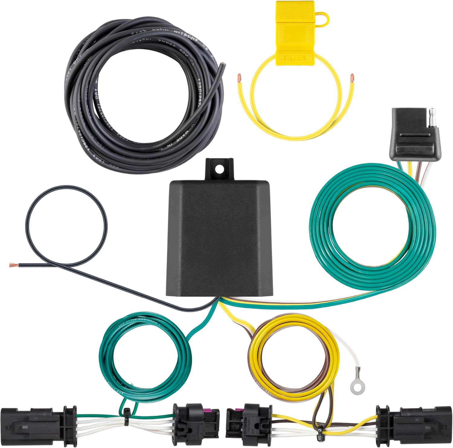 CURT 56499 Vehicle-Side Custom 4-Pin Trailer Wiring Harness, Fits Select Kia EV6