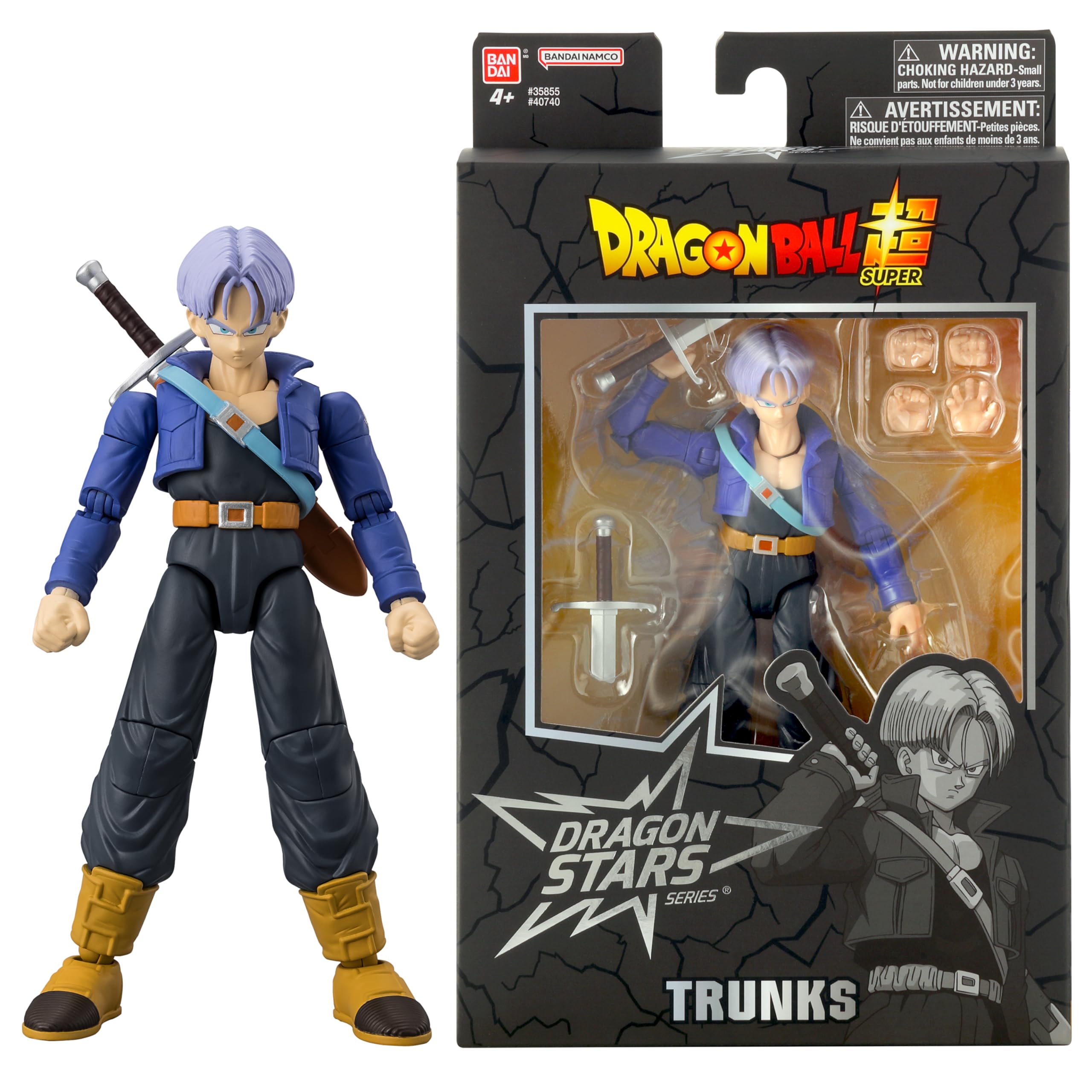BANDAI Dragon Stars Figures | Dragon Ball Z Trunks Figure | 17cm Articulated Dragon Ball Figure Dragon Stars Anime Figures | Anime Gifts And Anime Merch