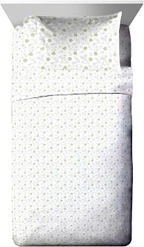 Disney Lilo and Stitch Twin Comforter Set 5 Piece Bedding for Girls, Beige | Bed in a Bag, Comforter Sheets Sham Pillowcase, Official Product, Soft Microfiber, Machine Washable, Easy Care, Girls Gift