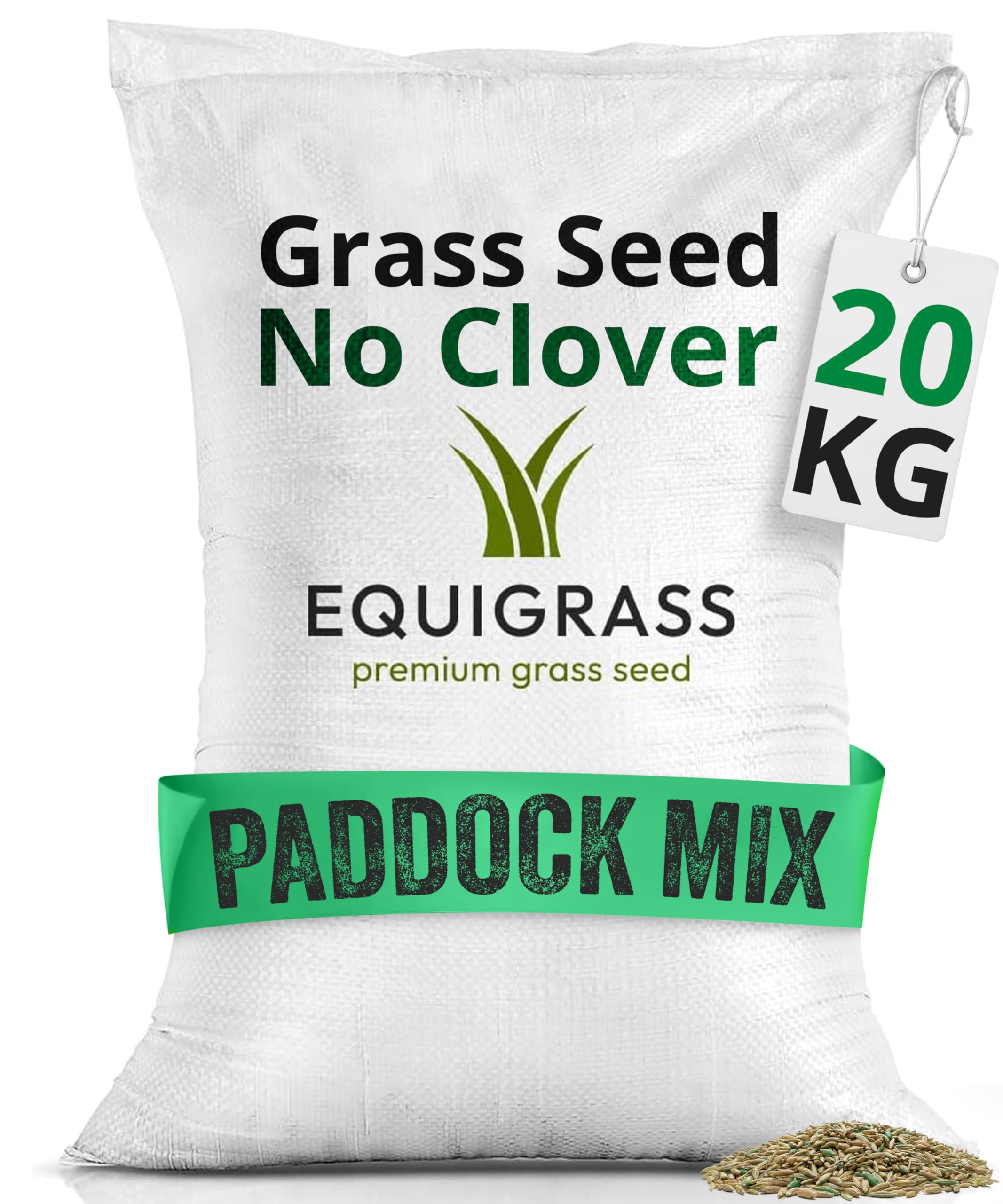 Lawns Direct™ EquiGrass™ Professional Horse and Pony Paddock Grass Seed Mix (Without Clover) (20kg) Covering 2 Acres — image 1