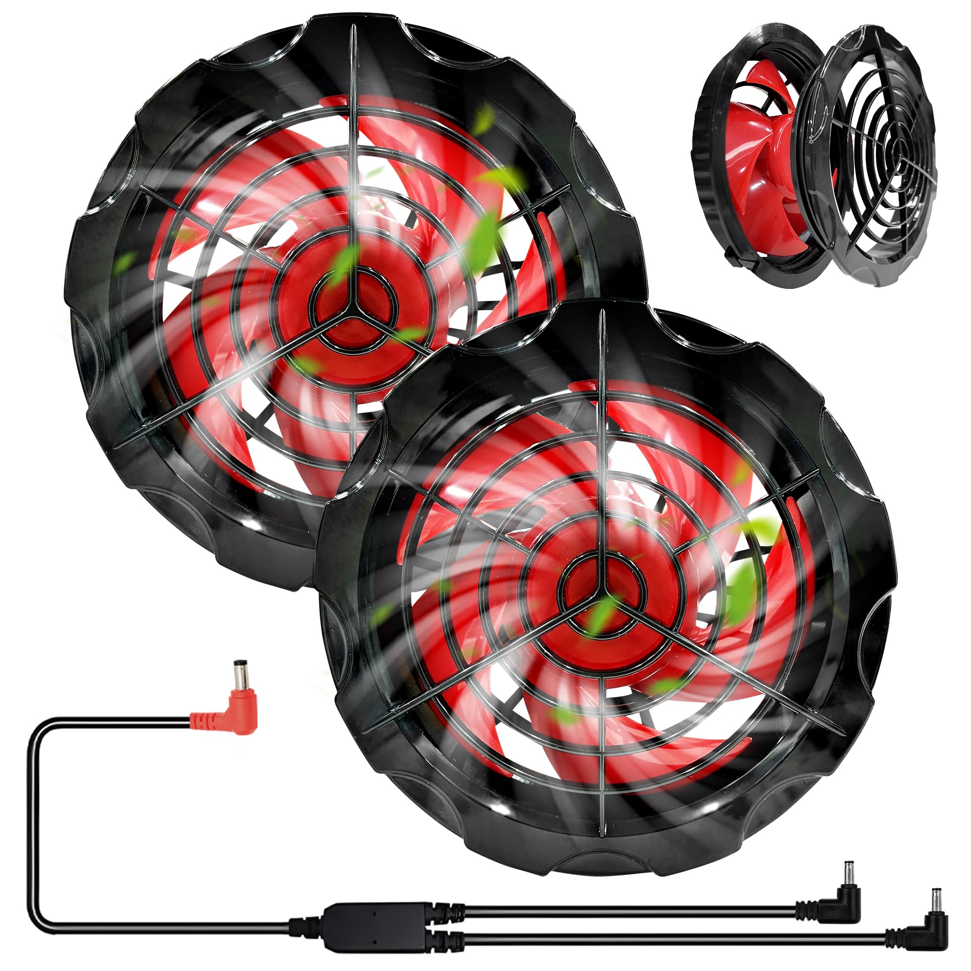 Amazon.co.jp: CYCYHEAT 空調作業服 ファン 24V超高出力 薄型 DC