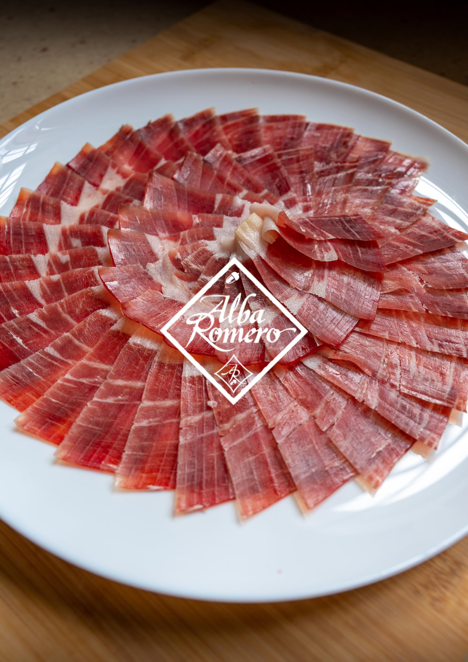Jamón 100% Ibérico de Cebo de Campo loncheado y envasado al vacío | Lote de 15 sobres (80gr/ud) | Cortado a mano | ALBA ROMERO |