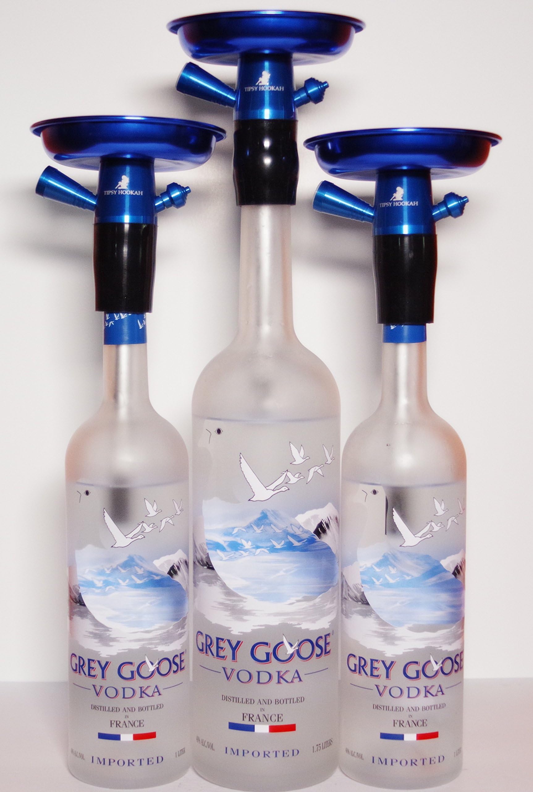 Tipsy Hookah| Universal Bottle Hookah Stem Kit Shisha Narguile Smoking Water Pipe (Blue)