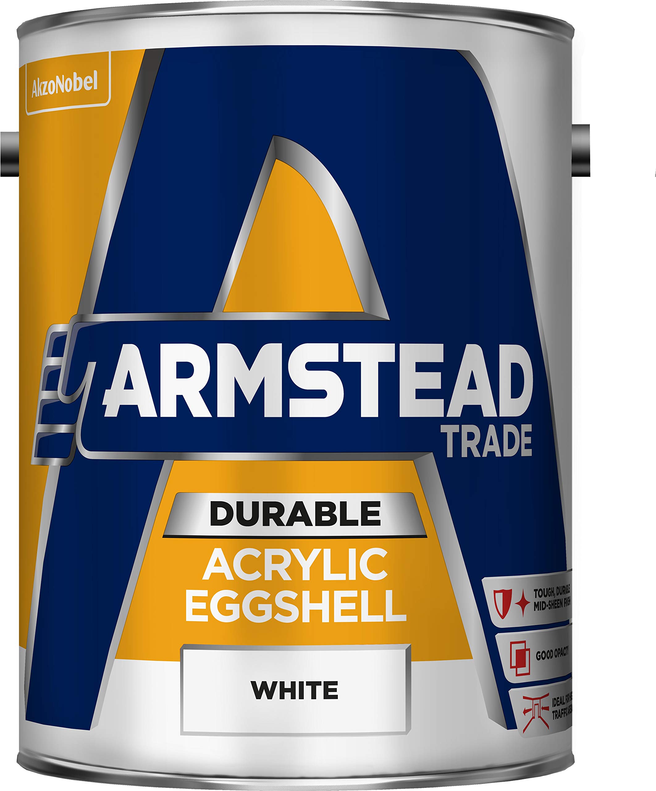 B&Q -  Acrylic Eggshell Paint White 5L
