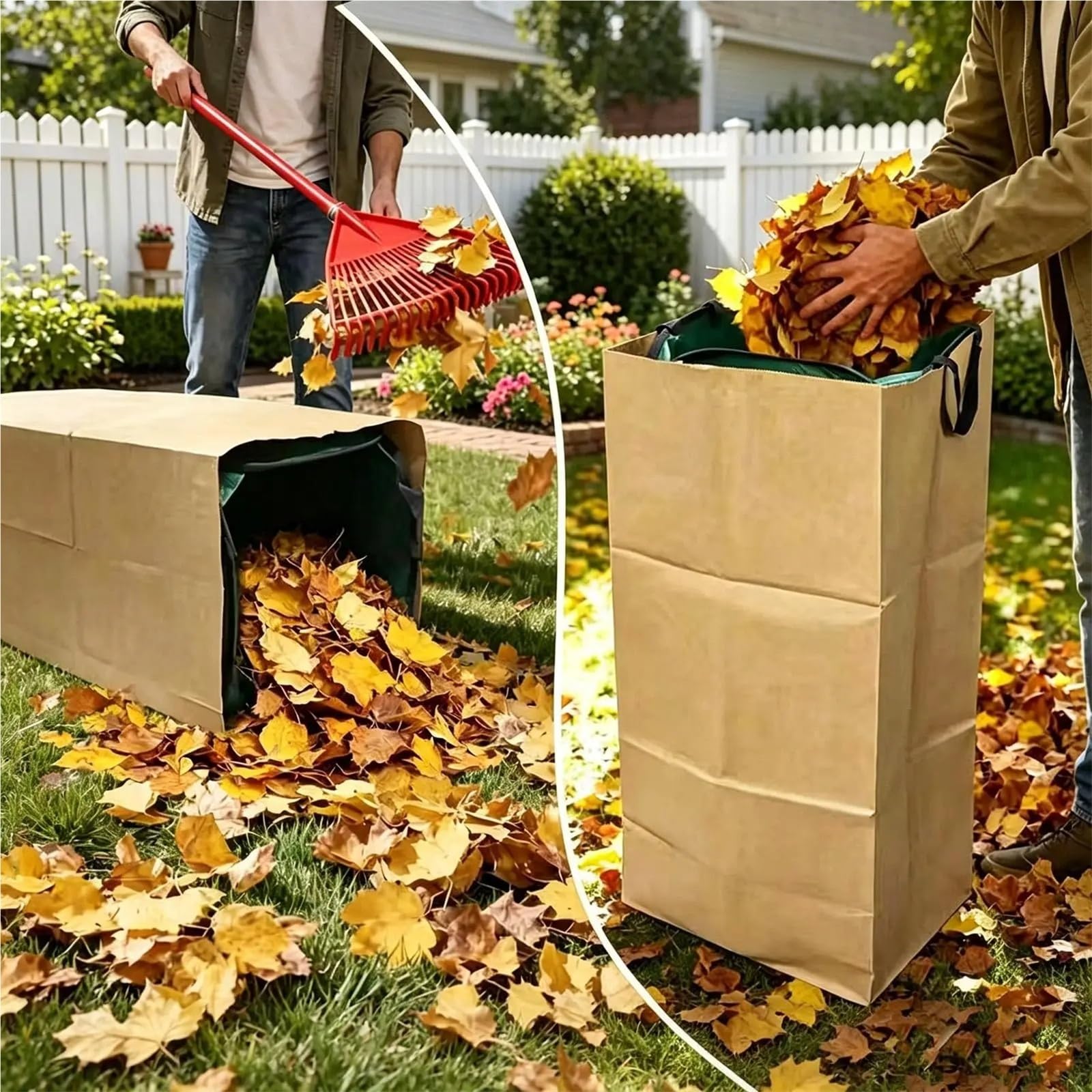 Bolsa para Residuos de Jardín Bolsa plegable impermeable for hojas de jardín