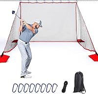 Vista 1 de TOBWOLF Golf Hitting Net, 10 x 7ft Heavy Duty Golf Practice Net for Garage with Sandbags, Training Net Fit Indoor Golf Simulator Outdoor Backyard