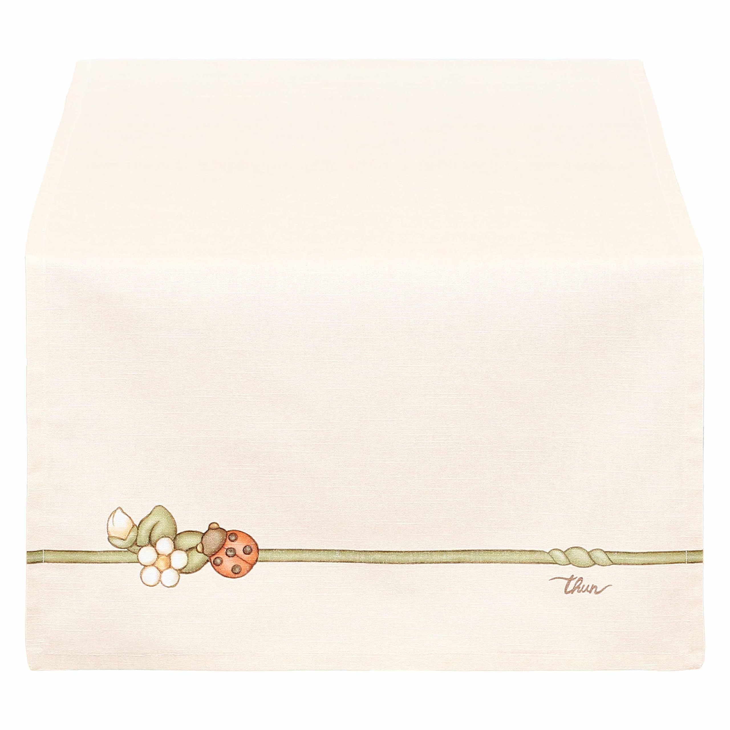 THUN Stain Resistant Tablecloth 100% Cotton Country Bloom Collection 45 x 160 cm