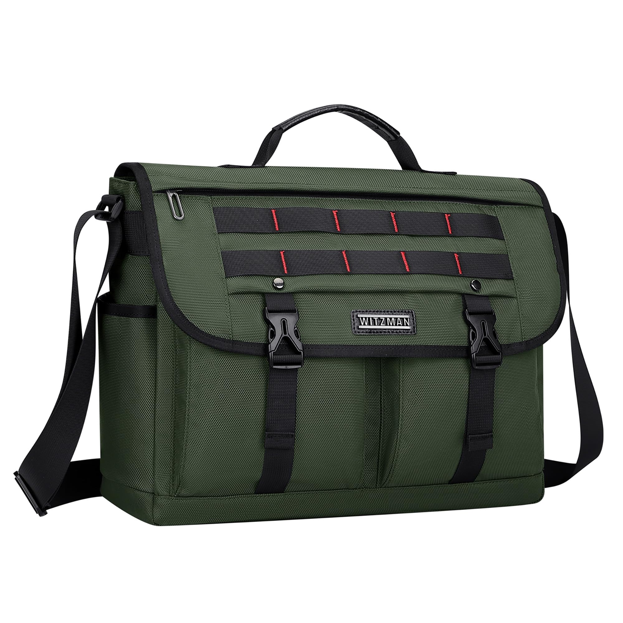 WITZMAN Messenger Bag for Men Crossbody Large Lightweight Satchel Bag Nylon Shoulder Bag with 15.6 inch Laptop