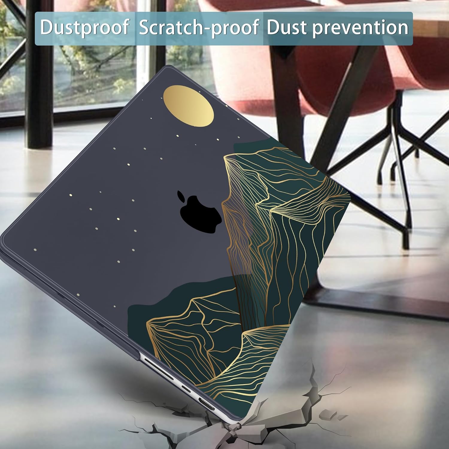 Mektron Case for 2026 M5 MacBook Pro 16 inch A3429 A3428 M4 A3403 A3186 M3 A2991 M2 A2780 M1 A2485 (2021-2025) Pro/Max with Liquid Retina XDR, Hard Shell Plastic Laptop Cover, Abstract Mountain C112