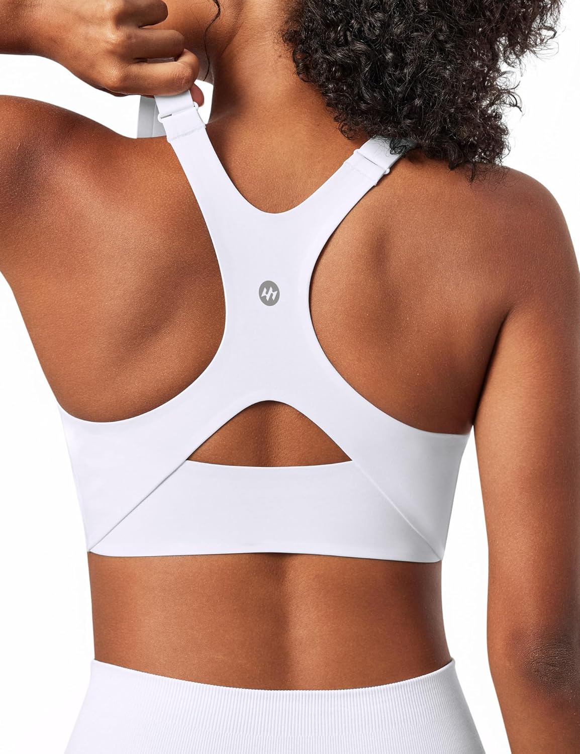 Ewedoos Womens Sports Bras Comfort Yoga Sports Bra Medium Support Racerback Workout Tops Seamless Adjustable Gym Bra