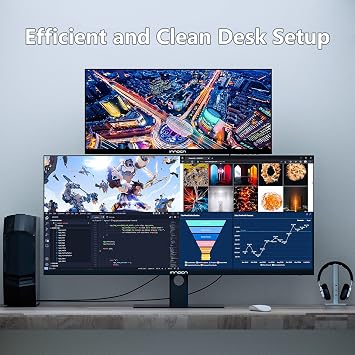 INNOCN 40C1R Ultrawide Monitor 40 WQHD 3440 x 1440p 144Hz FreeSync Premium HDR400 21:9 Computer Display 95% DCI-P3 500Nits IPS USB Type-C HDMI Tilt/Height Adjustable, Mountable