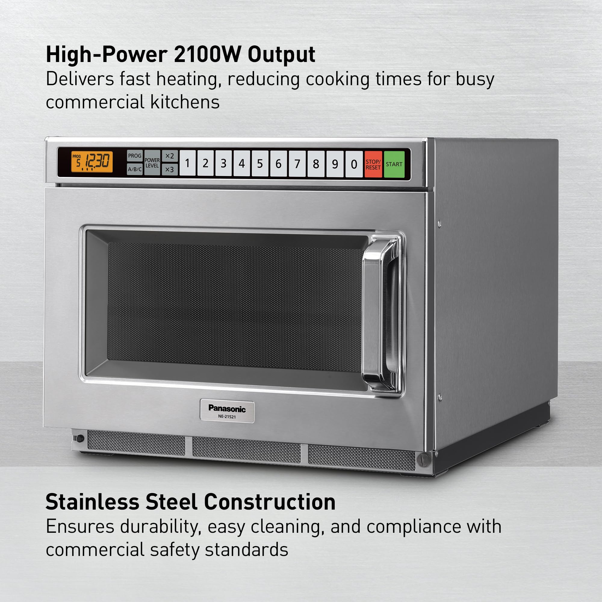 Panasonic NE-21521 Commerical Microwave Oven, Stainless