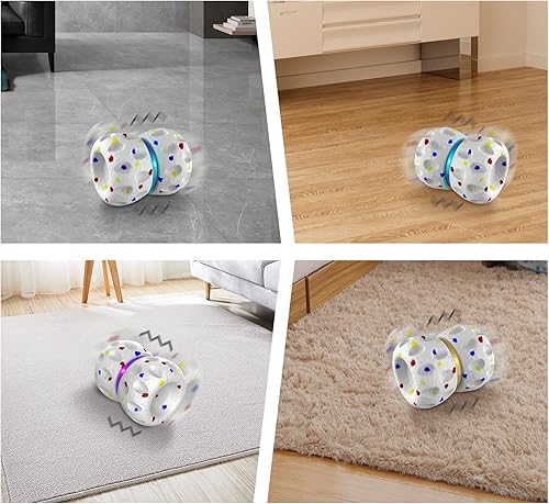 Miniatura 6 de BENTOPAL Pelotas de juguete para perros, bolas flotantes rebotantes, bola malvada, juguetes interactivos para perros con movimiento activado