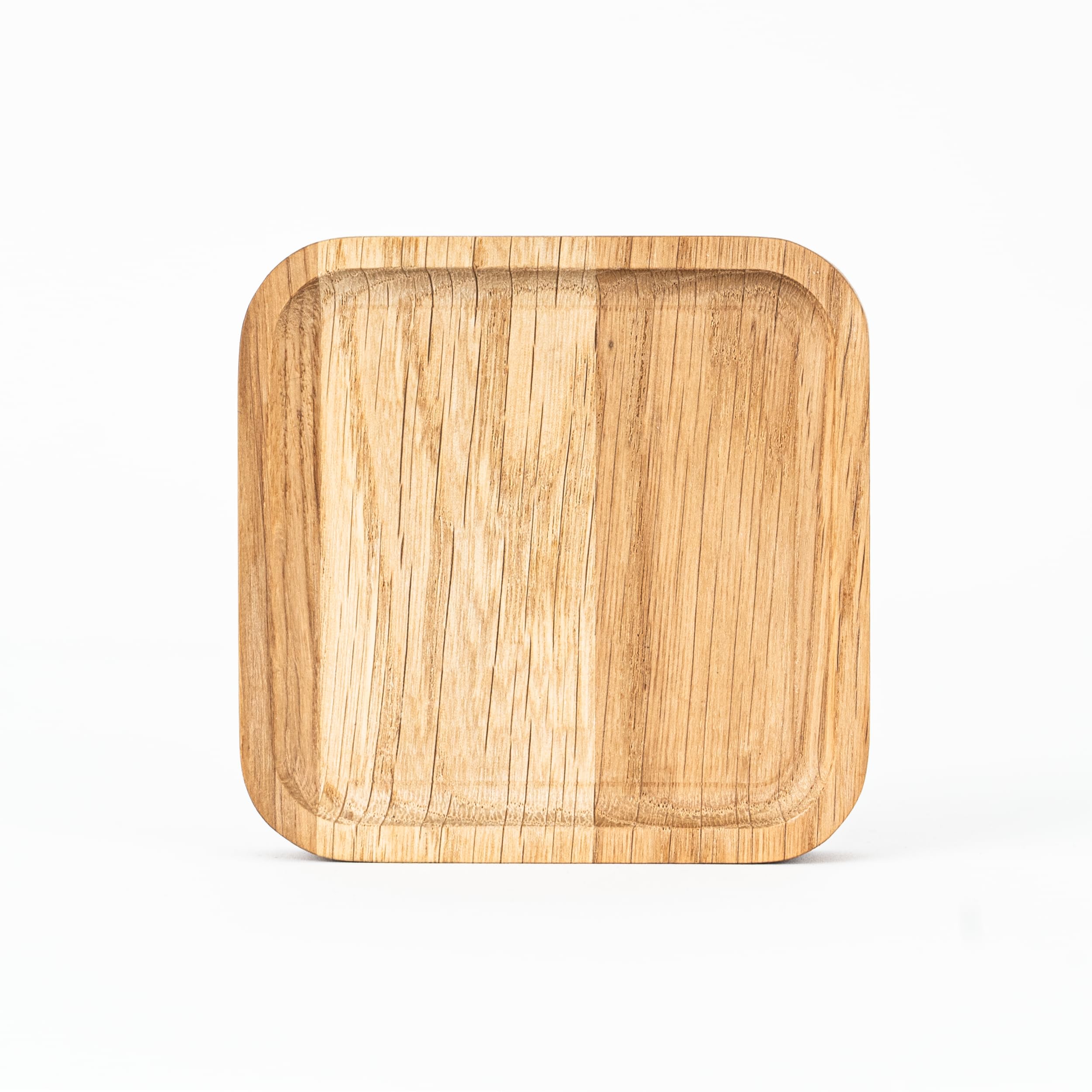 WOODYGIFT Zettelbox aus Eiche 10x10/10x20 cm – Eleganter Schreibtisch Organizer Holz – Zettelhalter für Notizzettel – Büro Aufbewahrung & Organisation