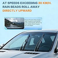 Vista 5 de GSPSCN Calidad de fabricante original 26" + 24" Limpiaparabrisas premium de repuesto original, silenciosos y duraderos, de alto rendimiento