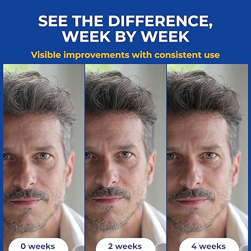 Miniatura 3 de MENFIRST Champú y acondicionador gradual para oscurecer el cabello 3 en 1 para hombres reduce gradualmente el color del cabello gris y blanco para